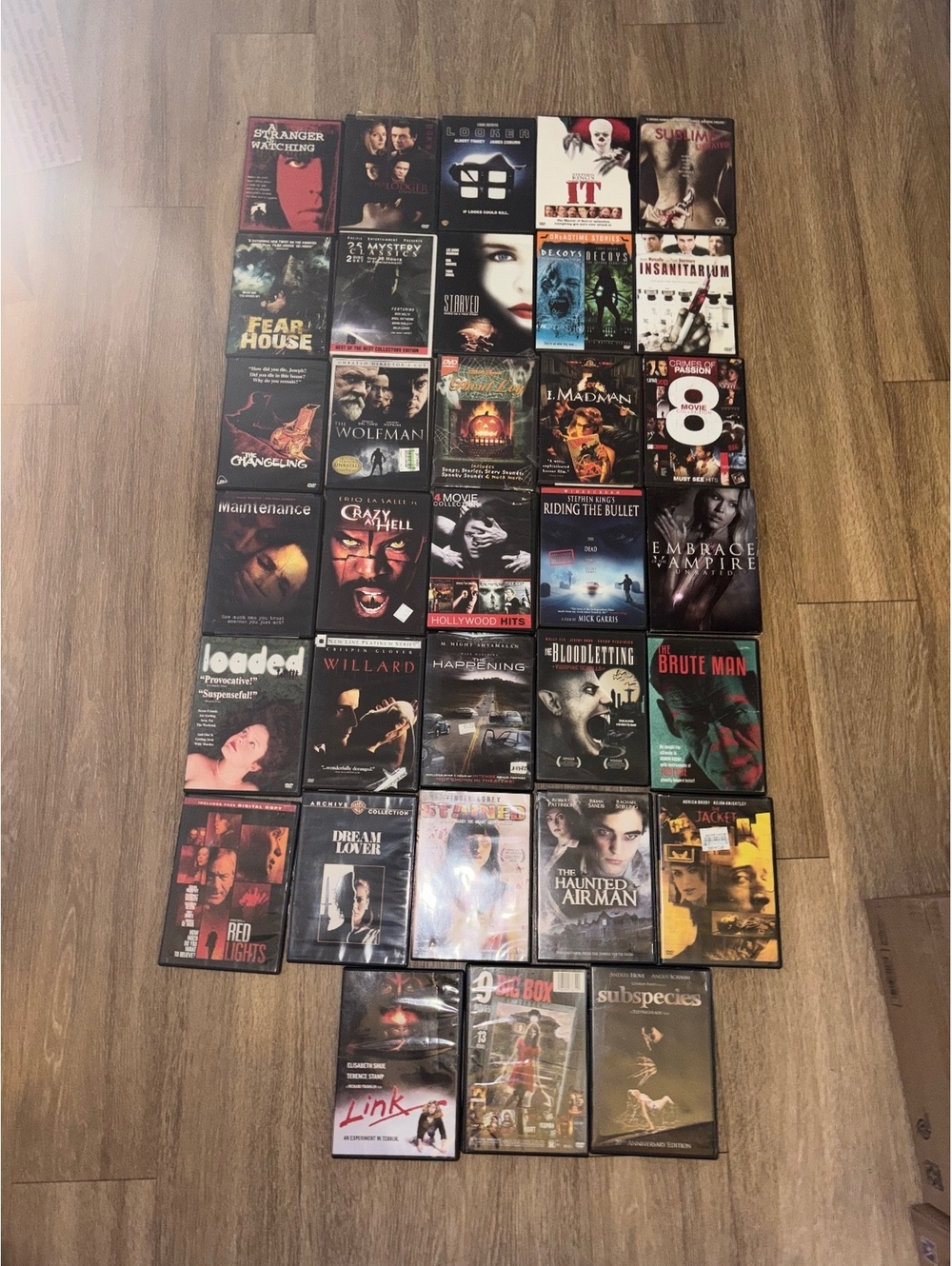 Horror Thriller DVD Lot 33 Cases IT Willard Subspecies D161
